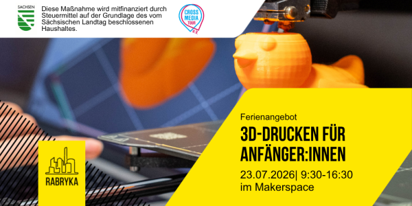 Veranstaltungsbild zu Ferienangebot: 3D-Druck für Anfänger:innen