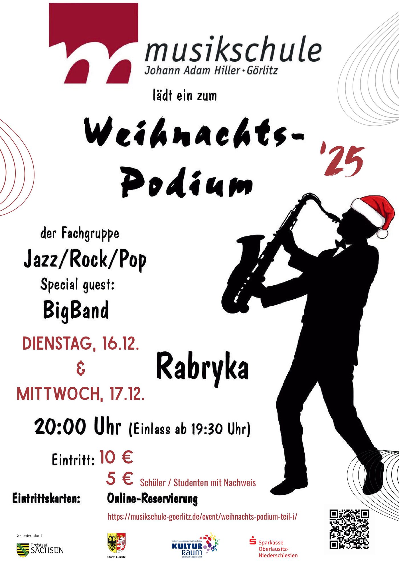 Veranstaltungsbild zu Weihnachts-Podium der Musikschule Johann Adam Hiller