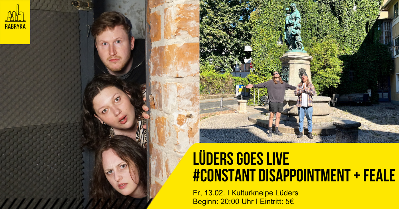 Veranstaltungsbild zu Lüders goes Live #Constant Disappointment &amp
