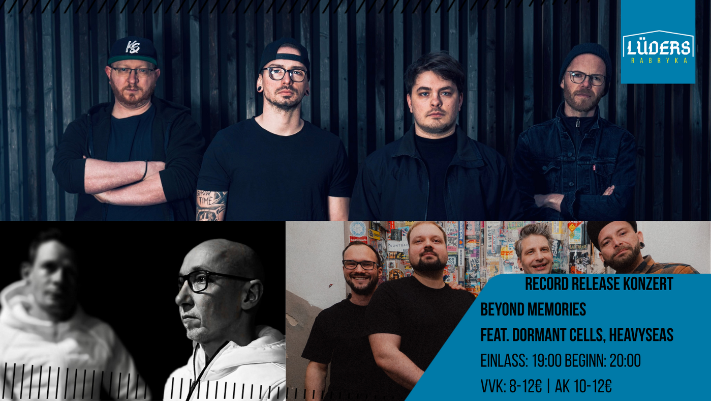 Veranstaltungsbild zu Record Relase Konzert Beyond Memories | Support: Dormant Cells, Heavyseas